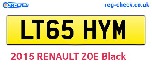 LT65HYM are the vehicle registration plates.