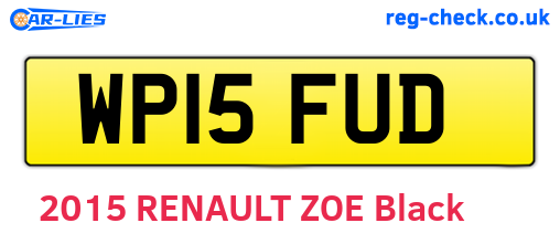 WP15FUD are the vehicle registration plates.