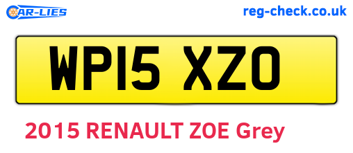 WP15XZO are the vehicle registration plates.