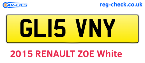 GL15VNY are the vehicle registration plates.