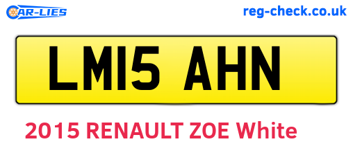 LM15AHN are the vehicle registration plates.