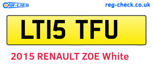 LT15TFU are the vehicle registration plates.
