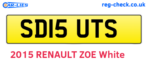 SD15UTS are the vehicle registration plates.
