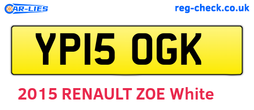 YP15OGK are the vehicle registration plates.
