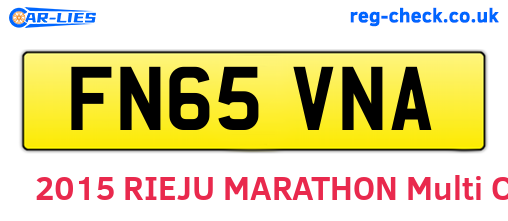 FN65VNA are the vehicle registration plates.