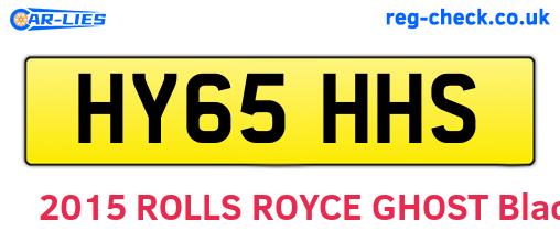 HY65HHS are the vehicle registration plates.