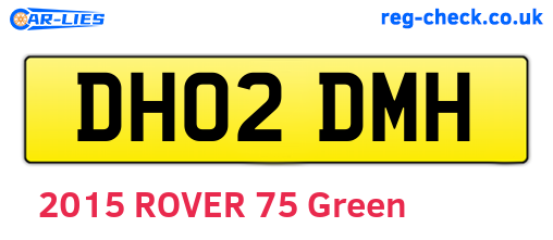 DH02DMH are the vehicle registration plates.
