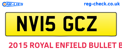 NV15GCZ are the vehicle registration plates.