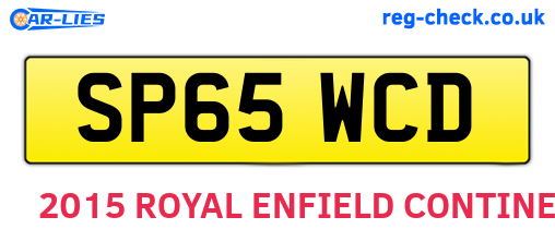 SP65WCD are the vehicle registration plates.