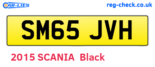 SM65JVH are the vehicle registration plates.