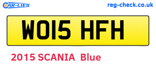WO15HFH are the vehicle registration plates.