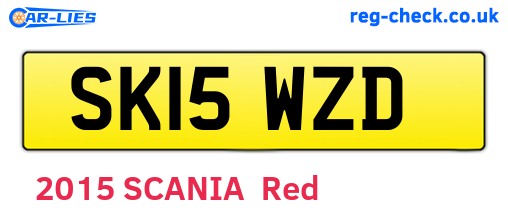 SK15WZD are the vehicle registration plates.