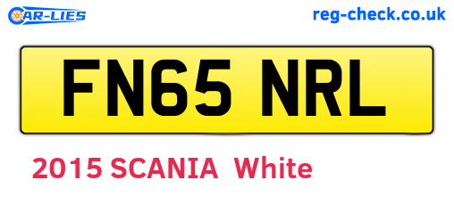 FN65NRL are the vehicle registration plates.
