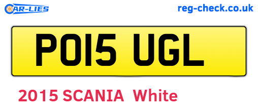 PO15UGL are the vehicle registration plates.