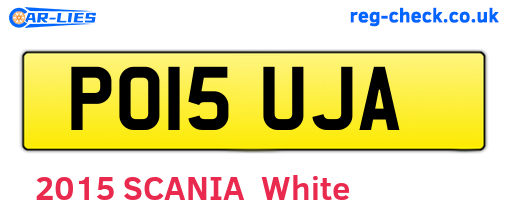 PO15UJA are the vehicle registration plates.