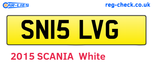SN15LVG are the vehicle registration plates.