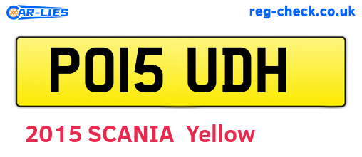 PO15UDH are the vehicle registration plates.