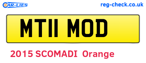 MT11MOD are the vehicle registration plates.
