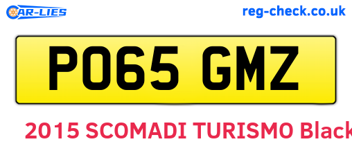 PO65GMZ are the vehicle registration plates.