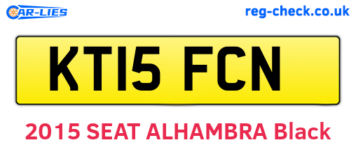 KT15FCN are the vehicle registration plates.