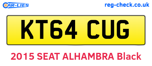 KT64CUG are the vehicle registration plates.