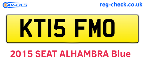 KT15FMO are the vehicle registration plates.