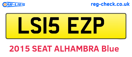 LS15EZP are the vehicle registration plates.
