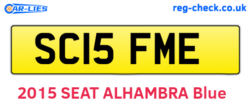 SC15FME are the vehicle registration plates.