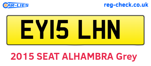 EY15LHN are the vehicle registration plates.