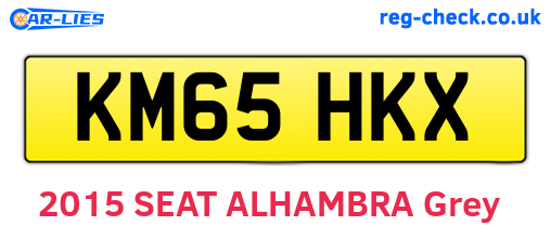 KM65HKX are the vehicle registration plates.
