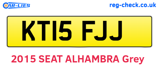 KT15FJJ are the vehicle registration plates.