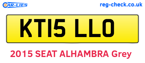 KT15LLO are the vehicle registration plates.