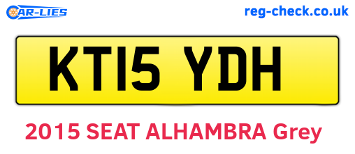 KT15YDH are the vehicle registration plates.