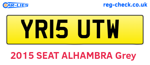 YR15UTW are the vehicle registration plates.