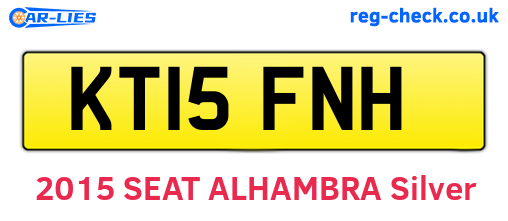 KT15FNH are the vehicle registration plates.