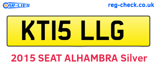 KT15LLG are the vehicle registration plates.