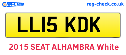 LL15KDK are the vehicle registration plates.