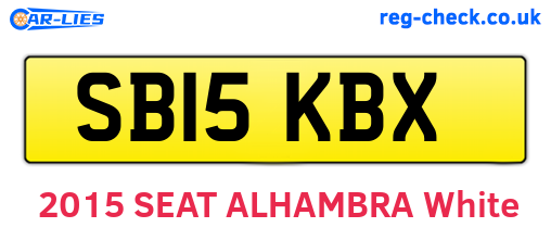 SB15KBX are the vehicle registration plates.