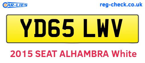 YD65LWV are the vehicle registration plates.