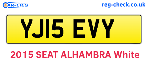 YJ15EVY are the vehicle registration plates.