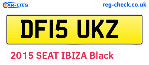 DF15UKZ are the vehicle registration plates.