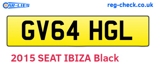 GV64HGL are the vehicle registration plates.