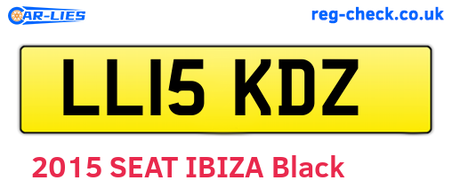 LL15KDZ are the vehicle registration plates.