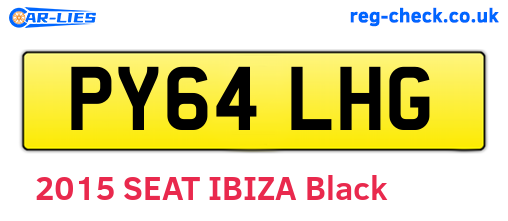 PY64LHG are the vehicle registration plates.
