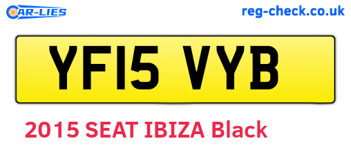 YF15VYB are the vehicle registration plates.
