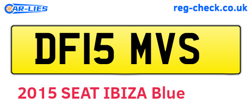DF15MVS are the vehicle registration plates.