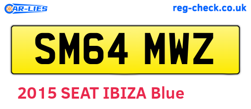 SM64MWZ are the vehicle registration plates.