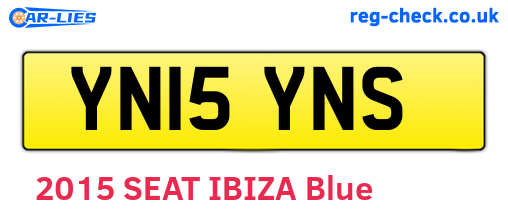 YN15YNS are the vehicle registration plates.