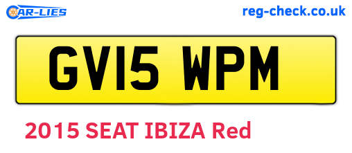 GV15WPM are the vehicle registration plates.