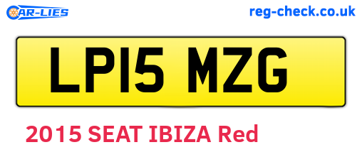 LP15MZG are the vehicle registration plates.